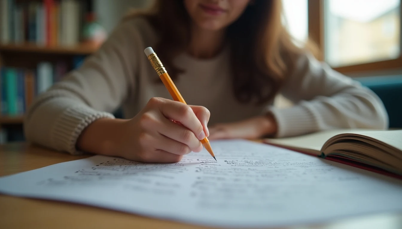 ayt edebiyat konuları nasıl çalışılır için soru çözümü yapan öğrenci