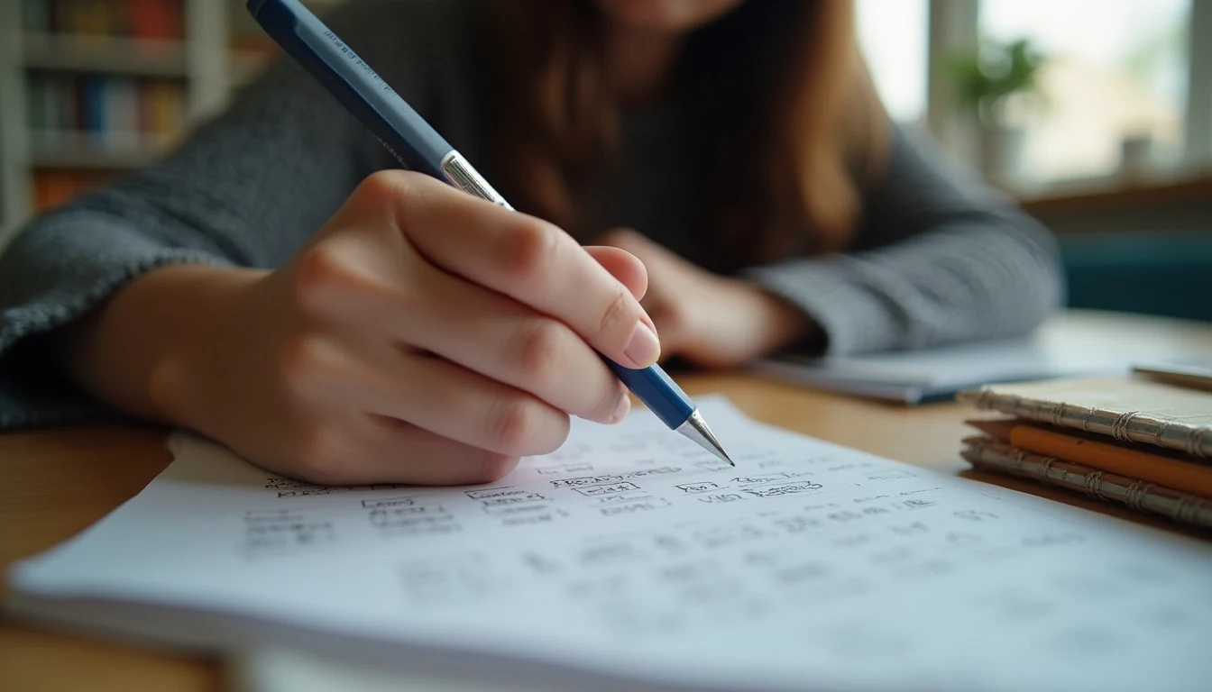 ayt fizik nasıl çalışılır için soru çözümü ve konu tekrarı yapan öğrenci