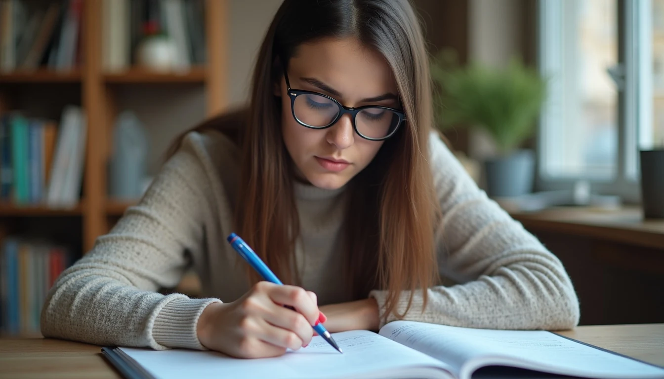 ders çalışma programı nasıl yapılır için deneme analizi yapan öğrenci