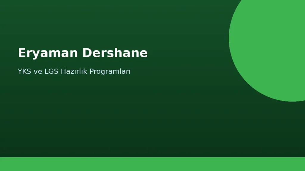 Eryaman Dershane görseli